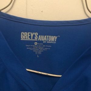 Grey’s Anatomy blue scrub jacket